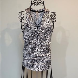 Free people coco zebra print tank